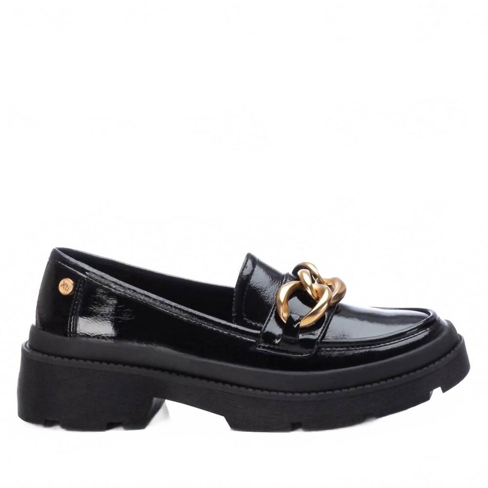NEW XTI women's casual moccasins in black